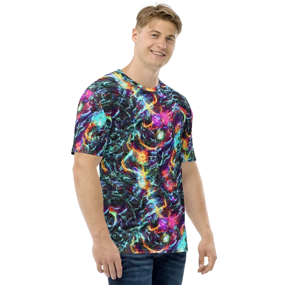 Fathomless Glow on Men's Crew Neck T-Shirt — Right