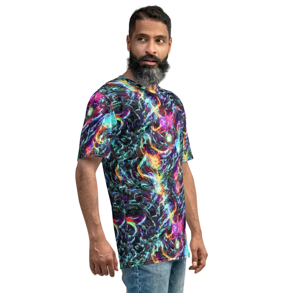 Fathomless Glow on Men's Crew Neck T-Shirt — Right