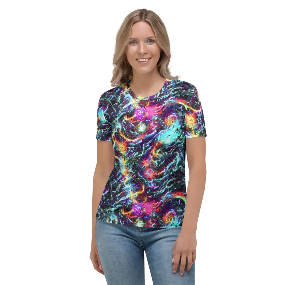 Fathomless Glow on Women's Crew Neck T-Shirt — Front
