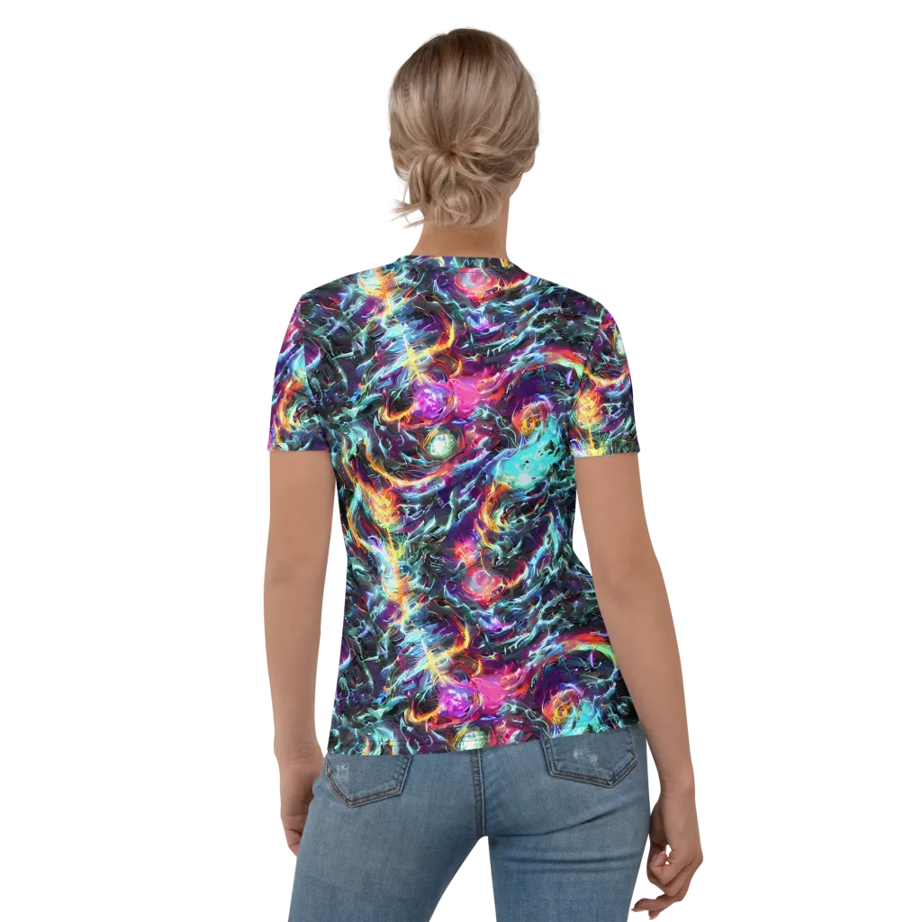 Fathomless Glow on Women's Crew Neck T-Shirt — Back