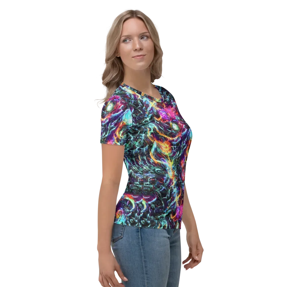 Fathomless Glow on Women's Crew Neck T-Shirt — Right