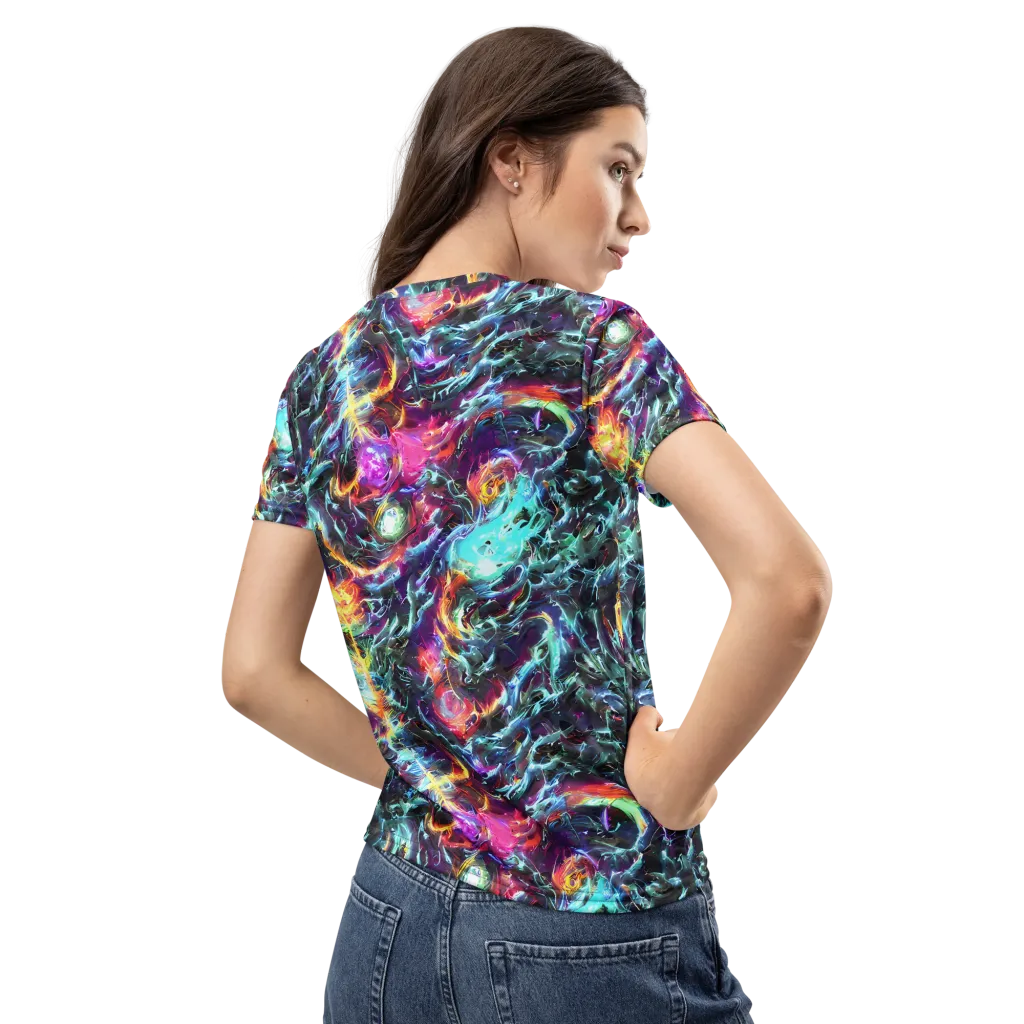 Fathomless Glow on Women's Crew Neck T-Shirt — Back
