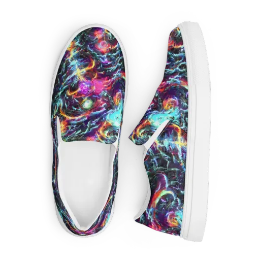 Fathomless Glow on a Men's Slip-On Canvas Shoes