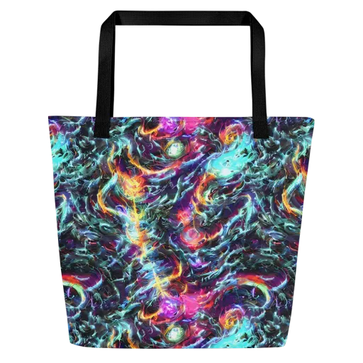 Fathomless Glow on a Large Tote Bag W/ Pocket