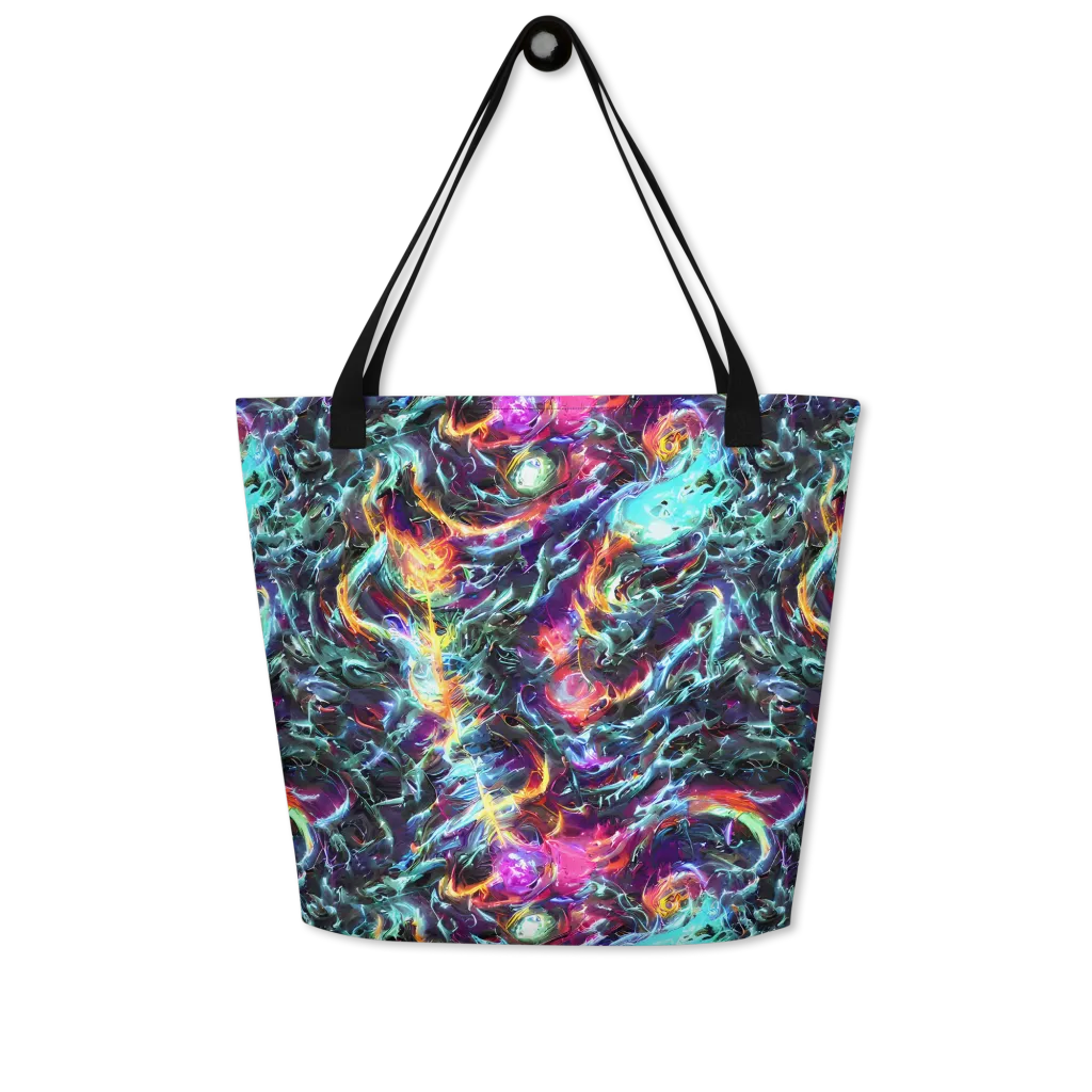 Fathomless Glow on Large Tote Bag W/ Pocket — Front