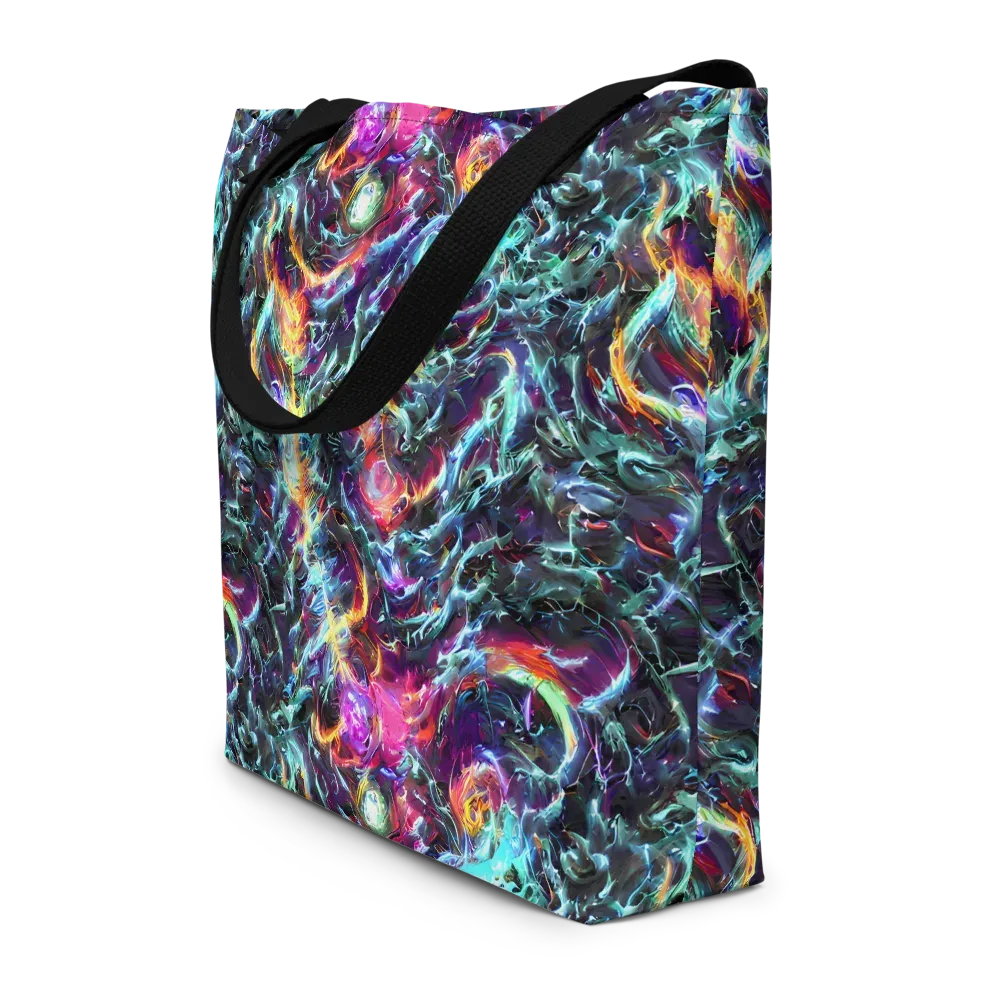 Fathomless Glow on Large Tote Bag W/ Pocket — Front
