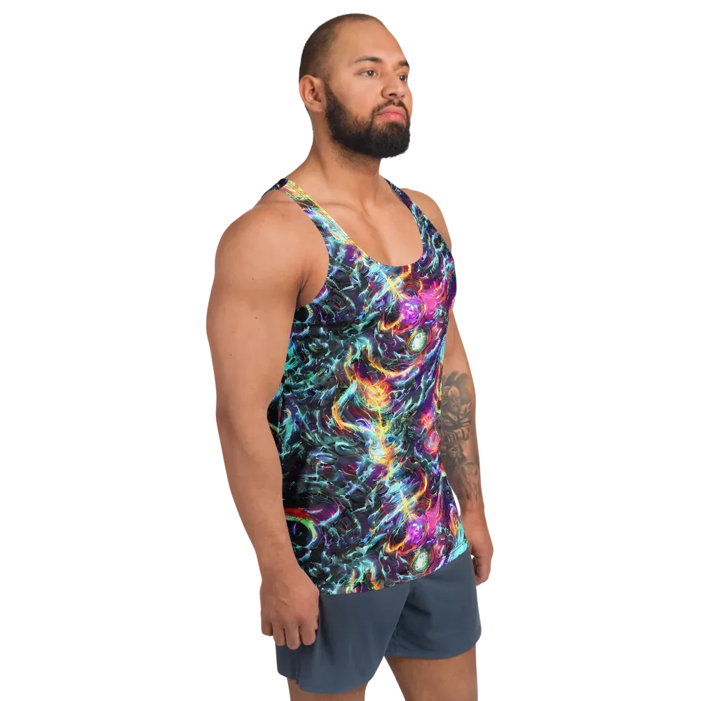Fathomless Glow on Men's Tank Top — Right Front