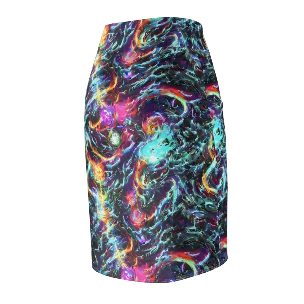 Fathomless Glow on Pencil Skirt — Back Side