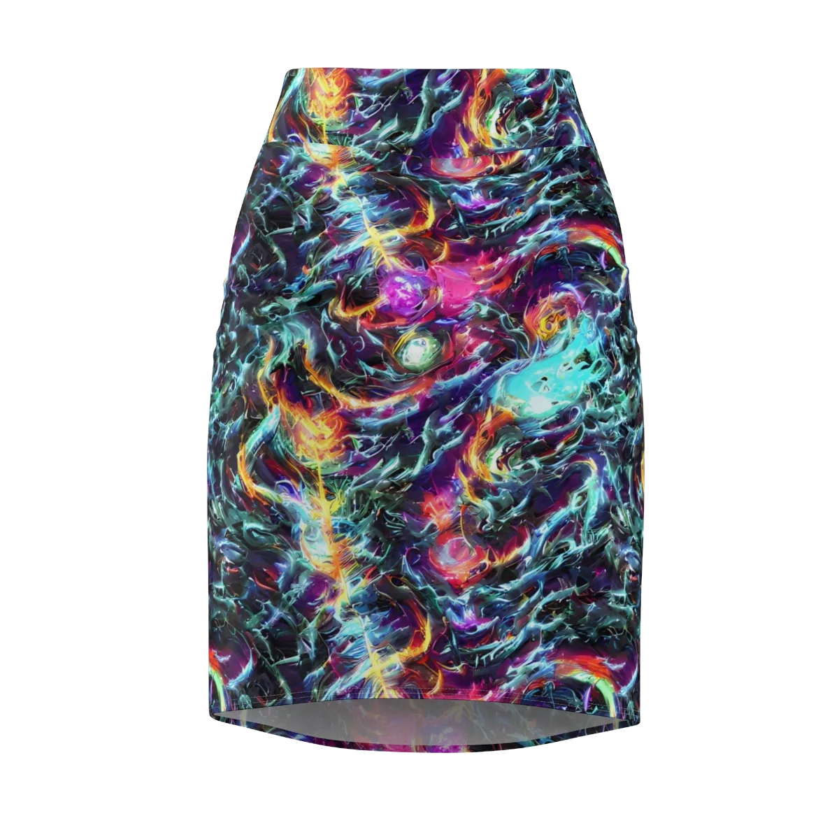 Fathomless Glow on Pencil Skirt — Front