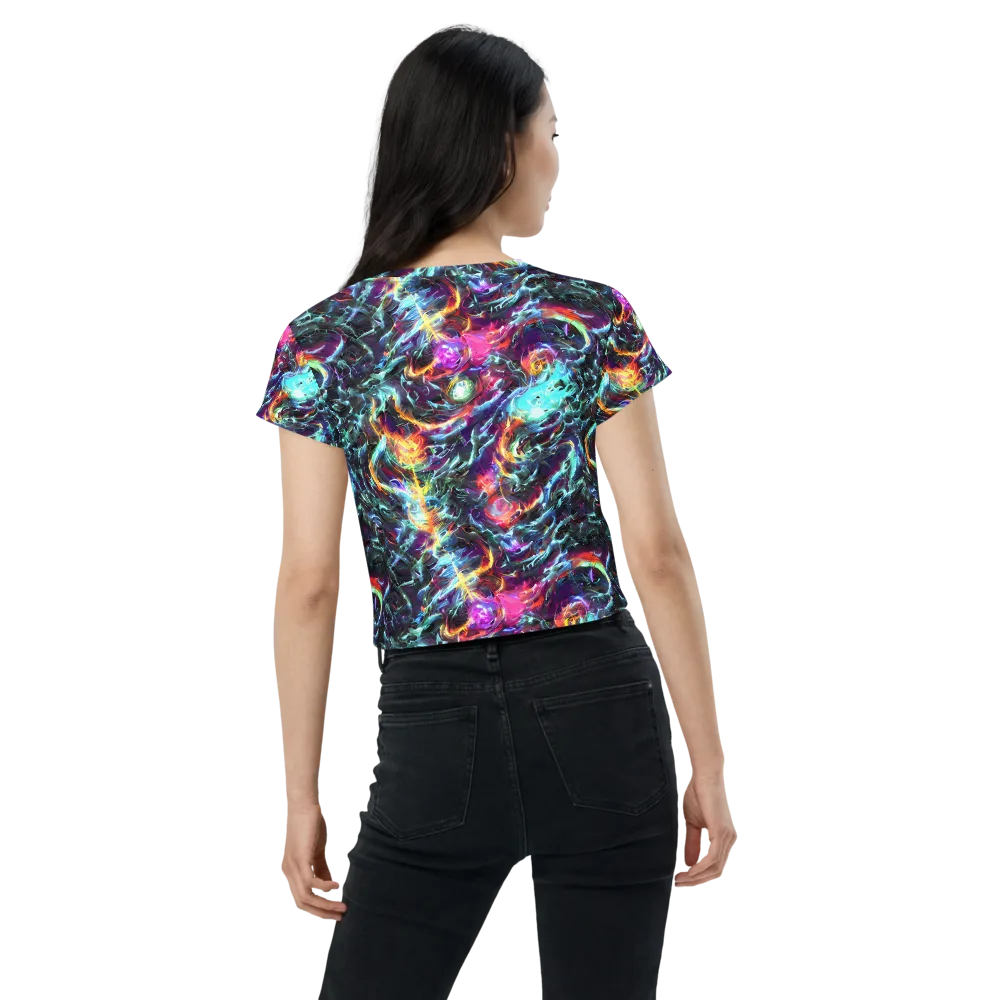 Fathomless Glow on Crop Tee — Back