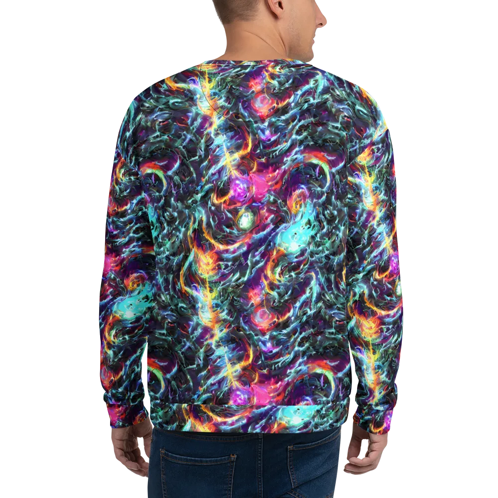 Fathomless Glow on Sweatshirt — Back