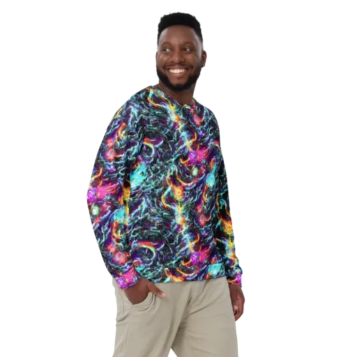 Fathomless Glow on a Sweatshirt