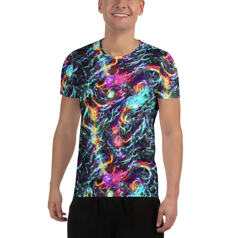 Fathomless Glow on Men's Athletic T-Shirt — Front