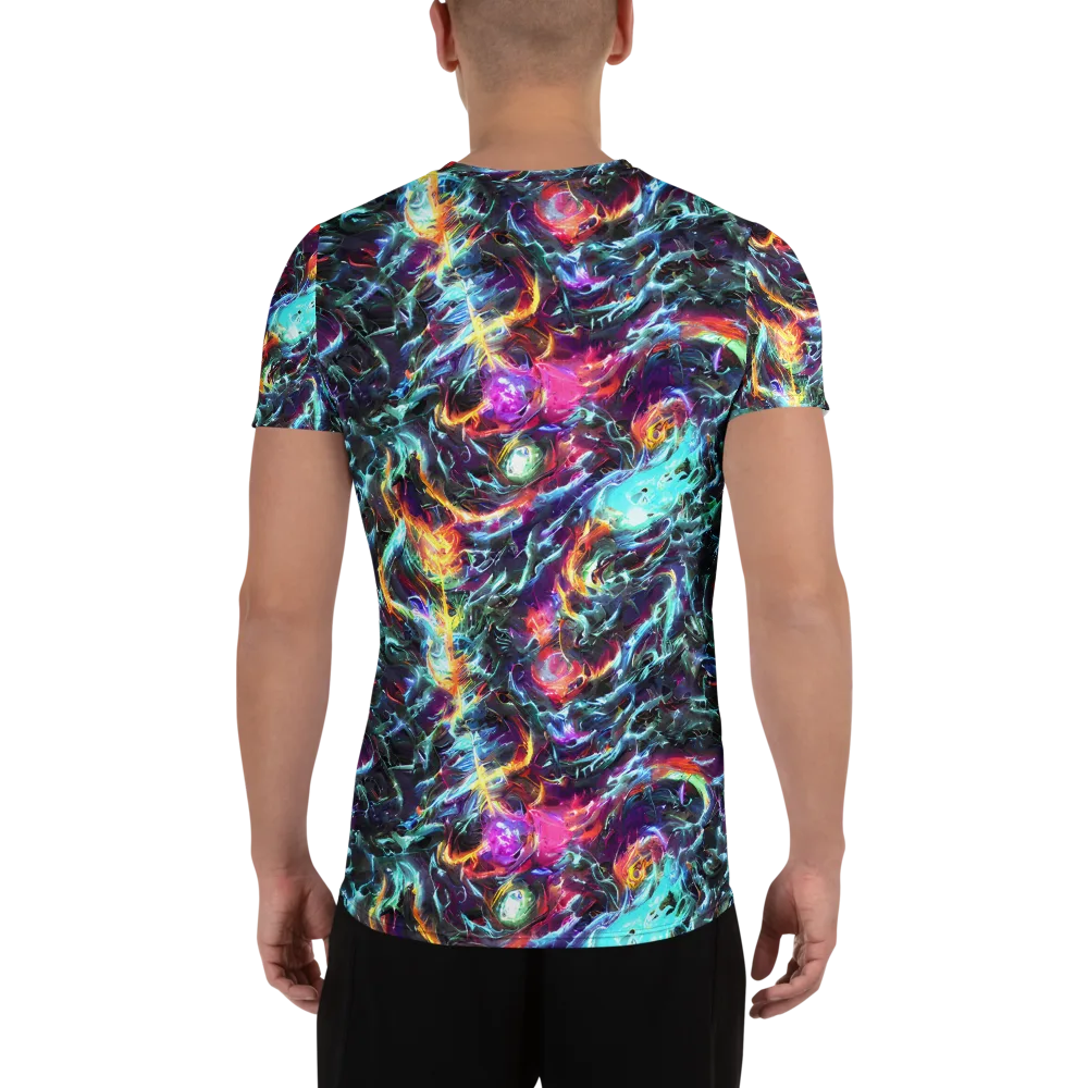Fathomless Glow on Men's Athletic T-Shirt — Back