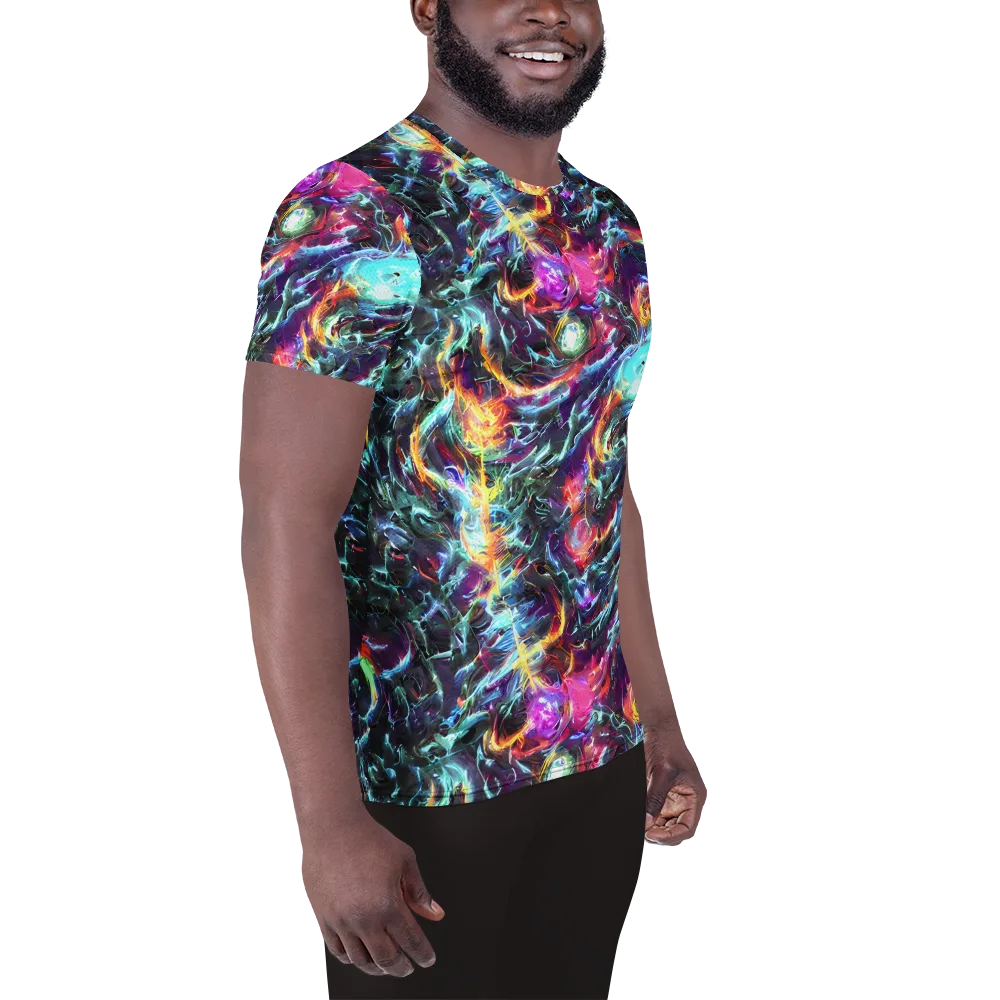 Fathomless Glow on Men's Athletic T-Shirt — Right