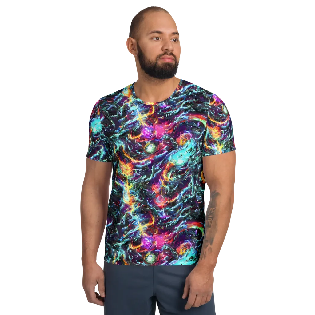 Fathomless Glow on Men's Athletic T-Shirt — Front