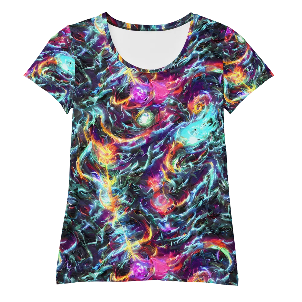 Fathomless Glow on Women's Athletic T-Shirt — Front