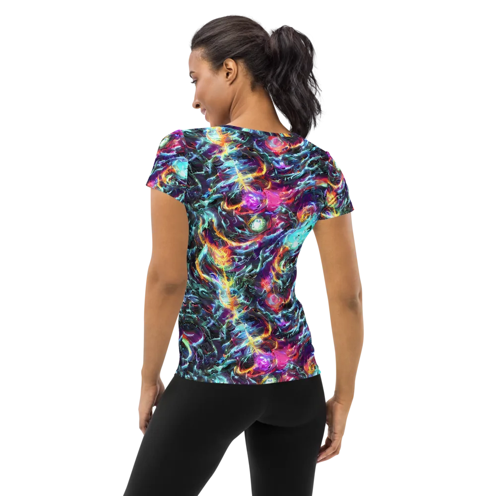 Fathomless Glow on Women's Athletic T-Shirt — Back