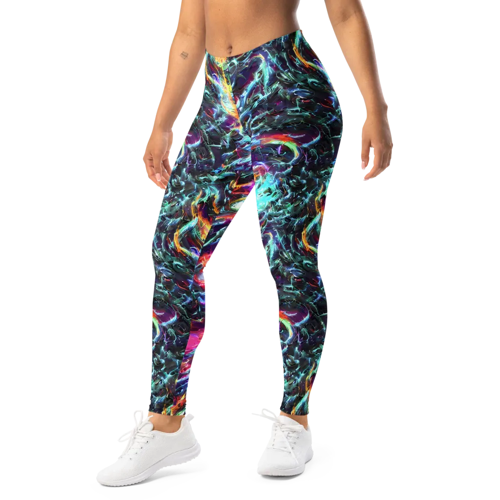 Fathomless Glow on Leggings — Left Front