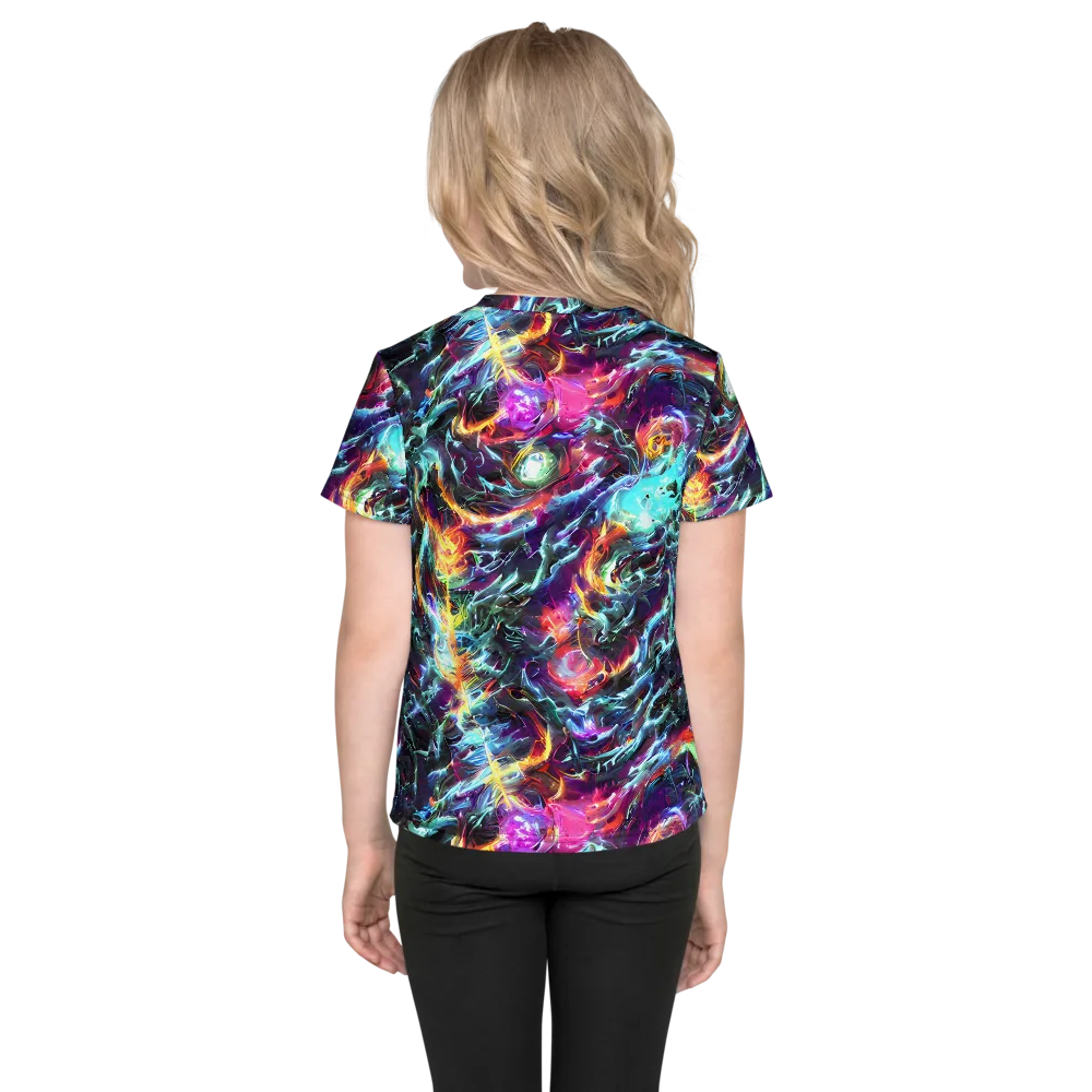 Fathomless Glow on Kids Crew Neck T-Shirt — Back