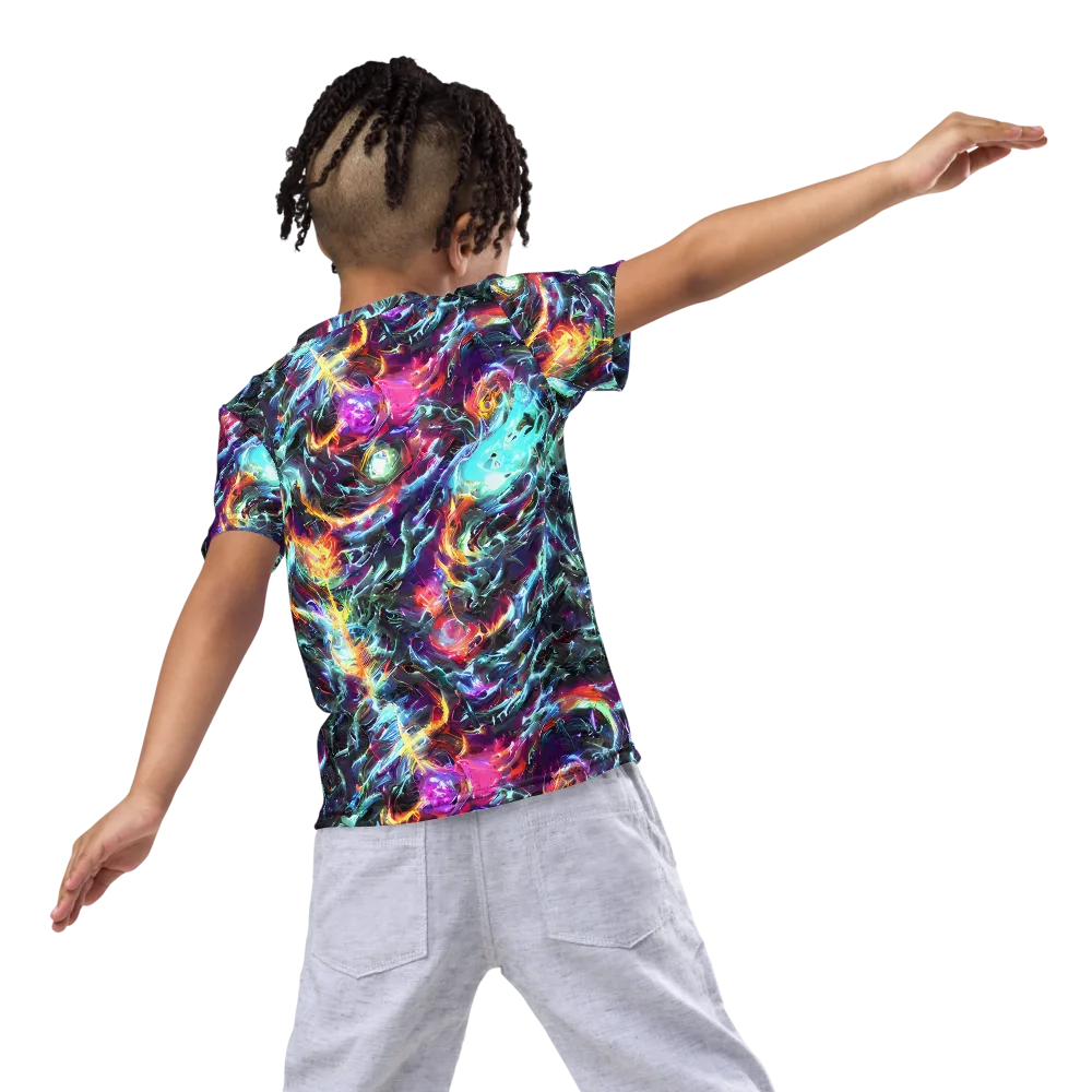 Fathomless Glow on Kids Crew Neck T-Shirt — Back