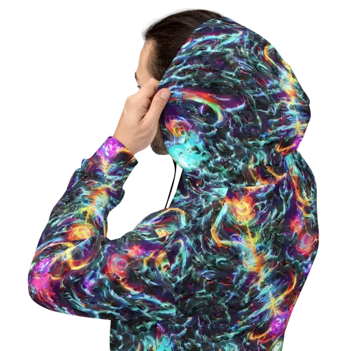 Fathomless Glow on a Hoodie