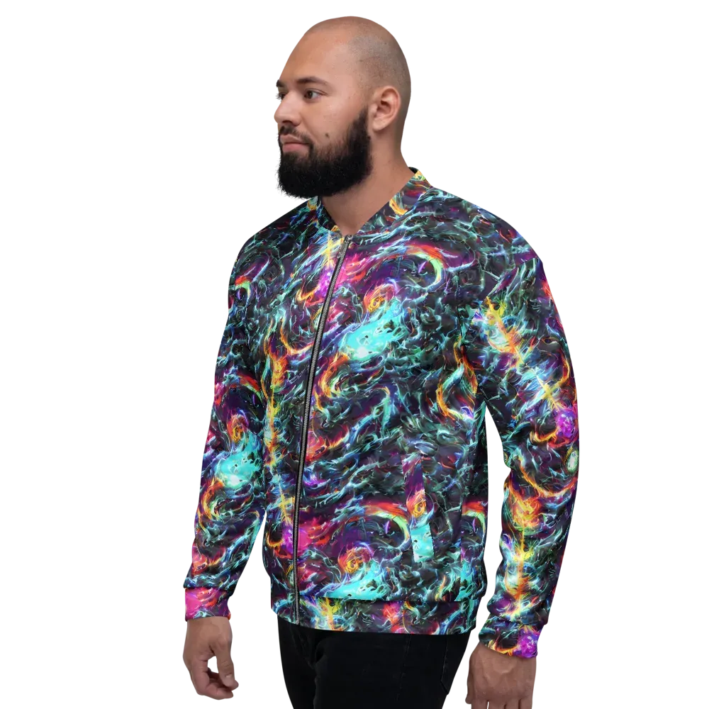 Fathomless Glow on Bomber Jacket — Left