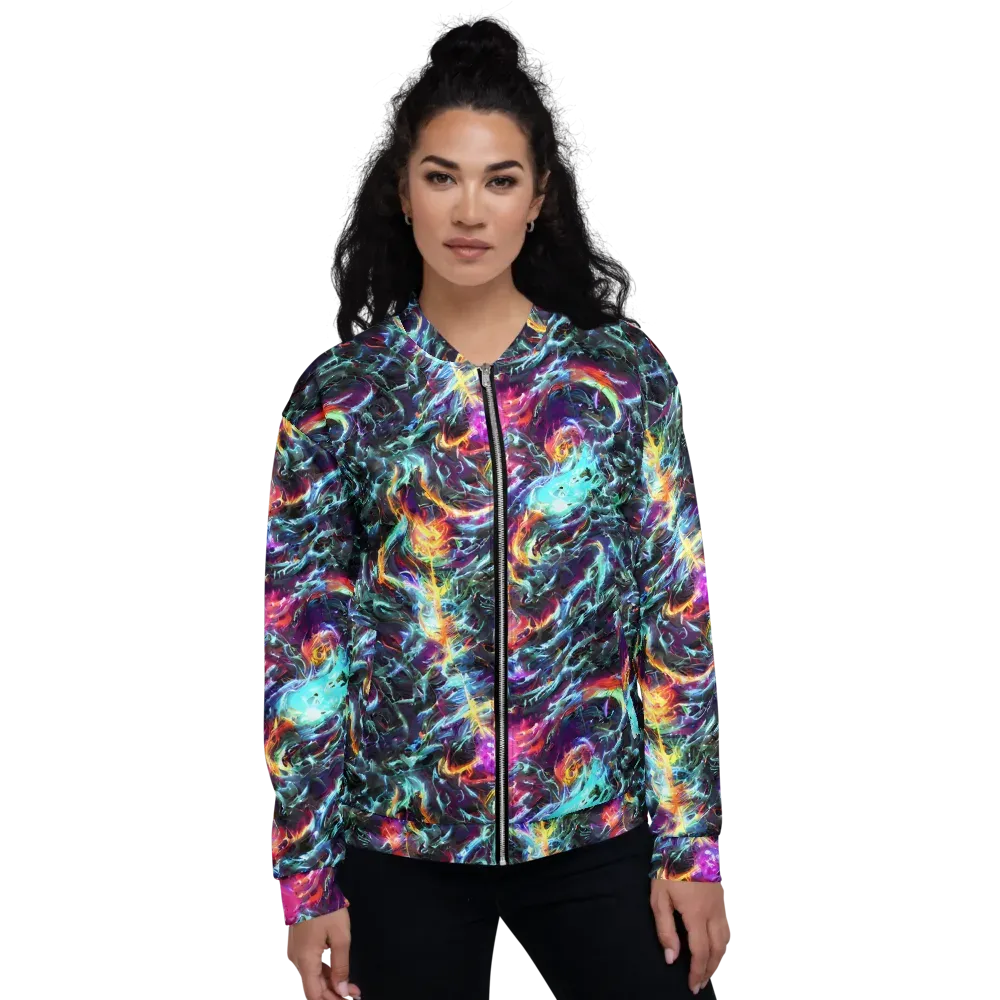 Fathomless Glow on Bomber Jacket — Front