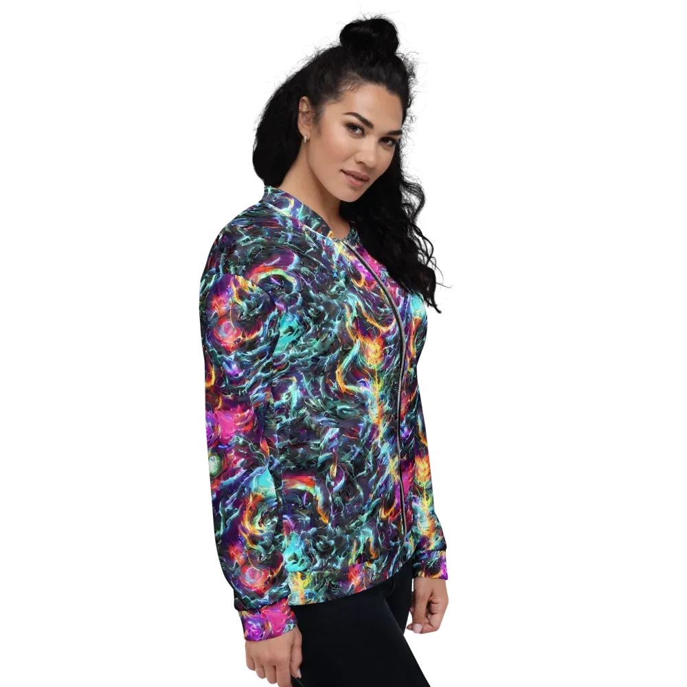 Fathomless Glow on Bomber Jacket — Right