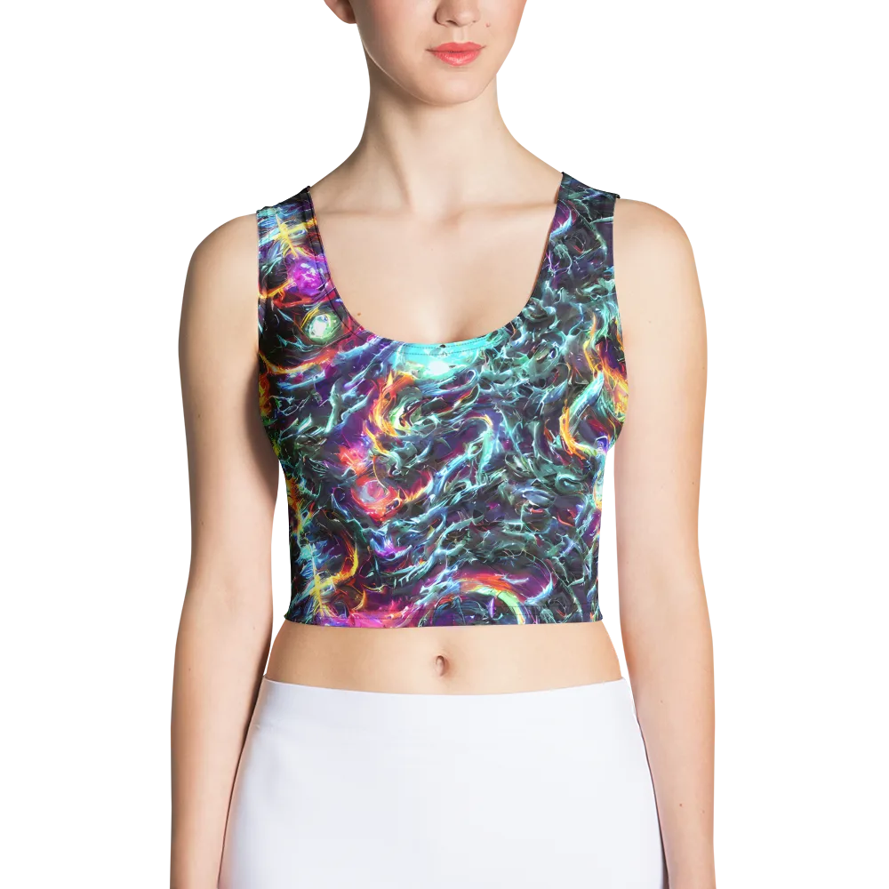 Fathomless Glow on Crop Top — Front