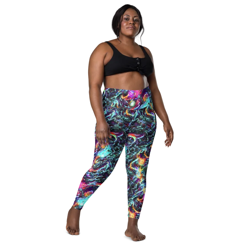 Fathomless Glow on Leggings with Pockets — Front
