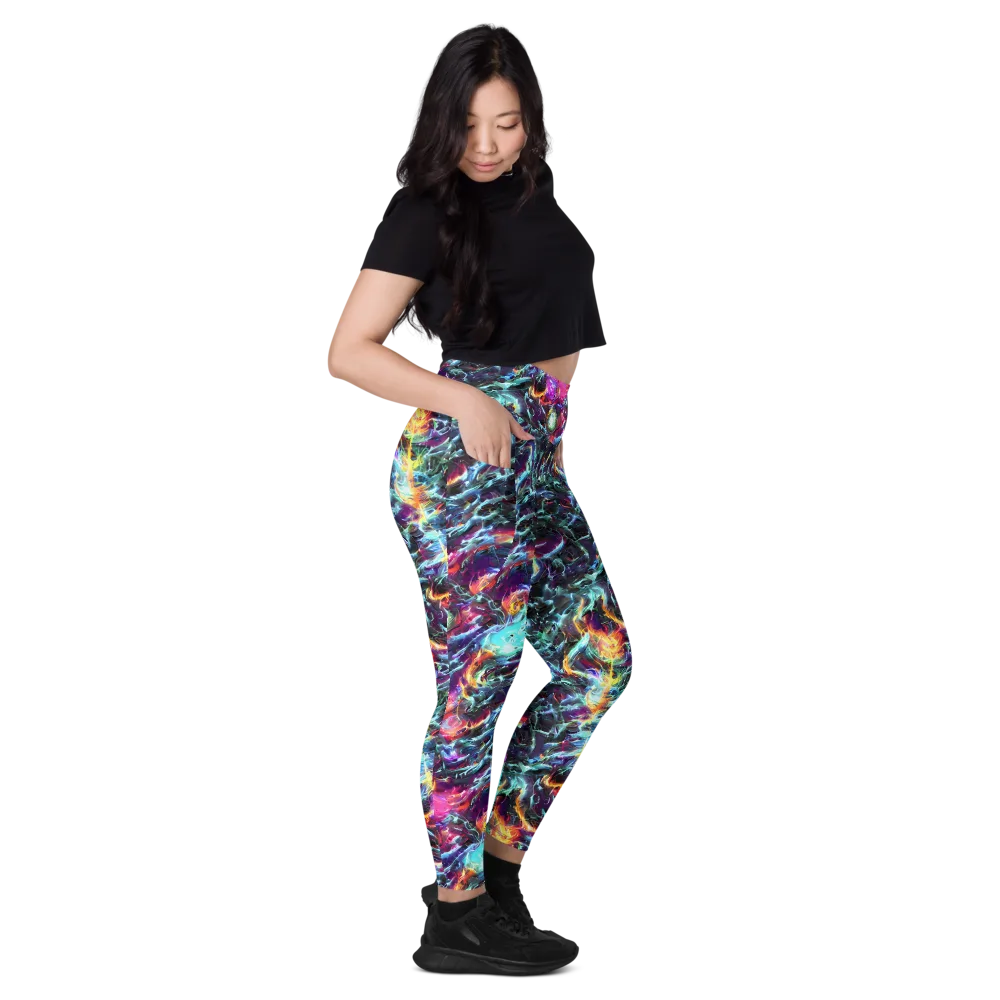 Fathomless Glow on Leggings with Pockets — Right