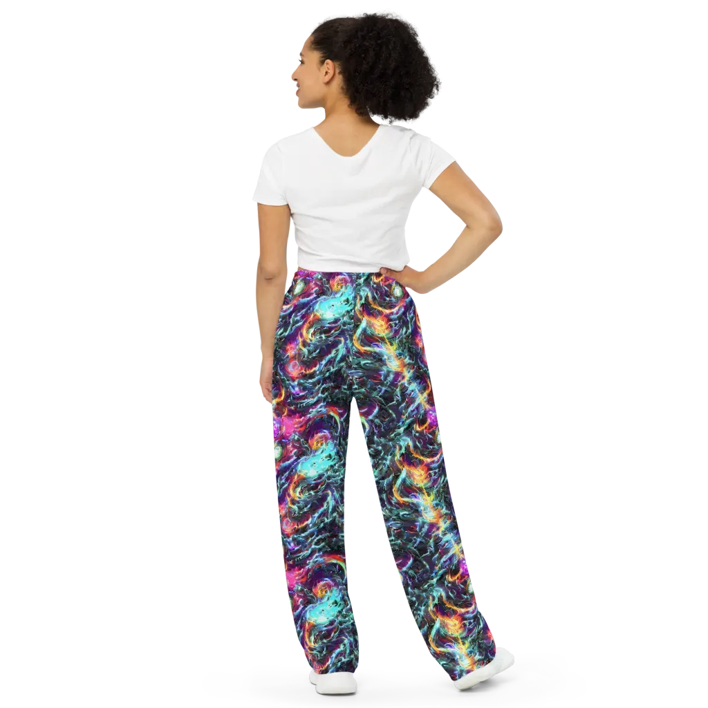 Fathomless Glow on Wide-Leg Pants — Back