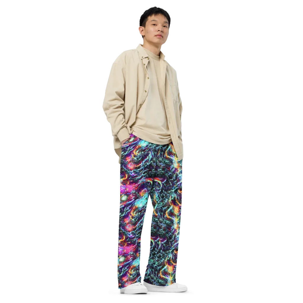 Fathomless Glow on Wide-Leg Pants — Right Front