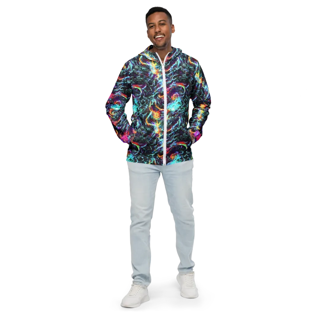 Fathomless Glow on Men's Windbreaker — Front