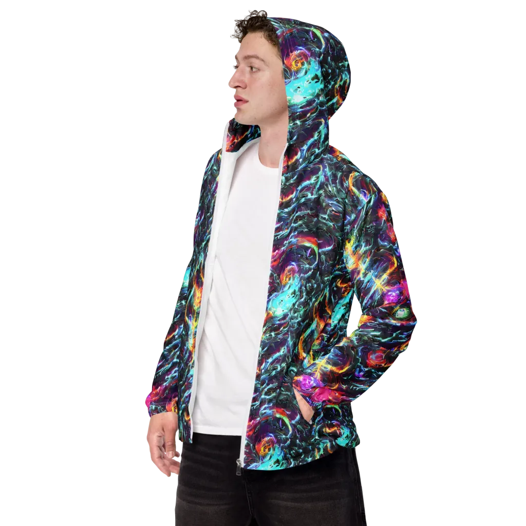 Fathomless Glow on Men's Windbreaker — Left Front