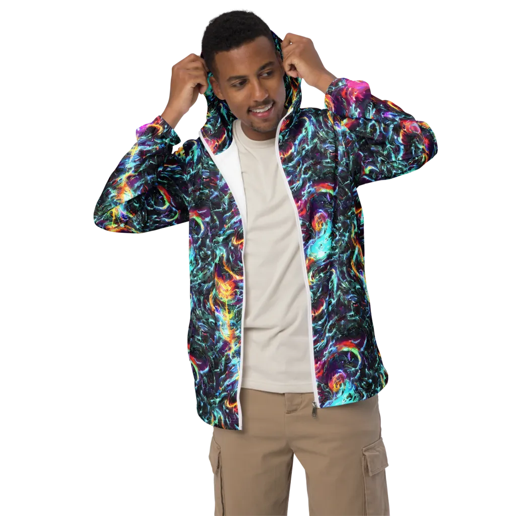 Fathomless Glow on Men's Windbreaker — Front