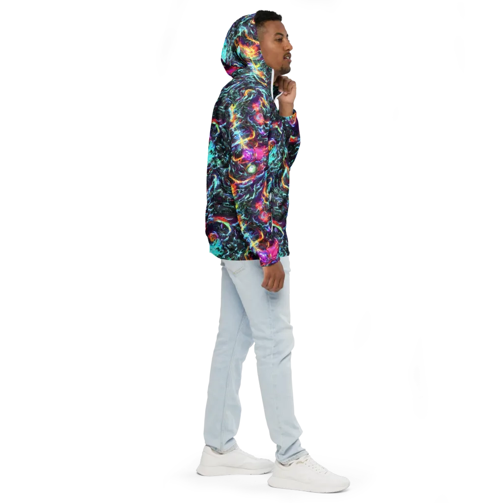 Fathomless Glow on Men's Windbreaker — Right