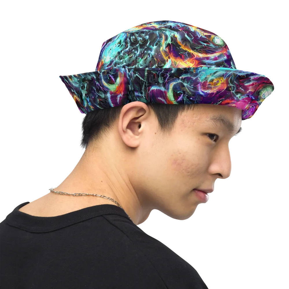 Fathomless Glow on Reversible Bucket Hat — Right Outside