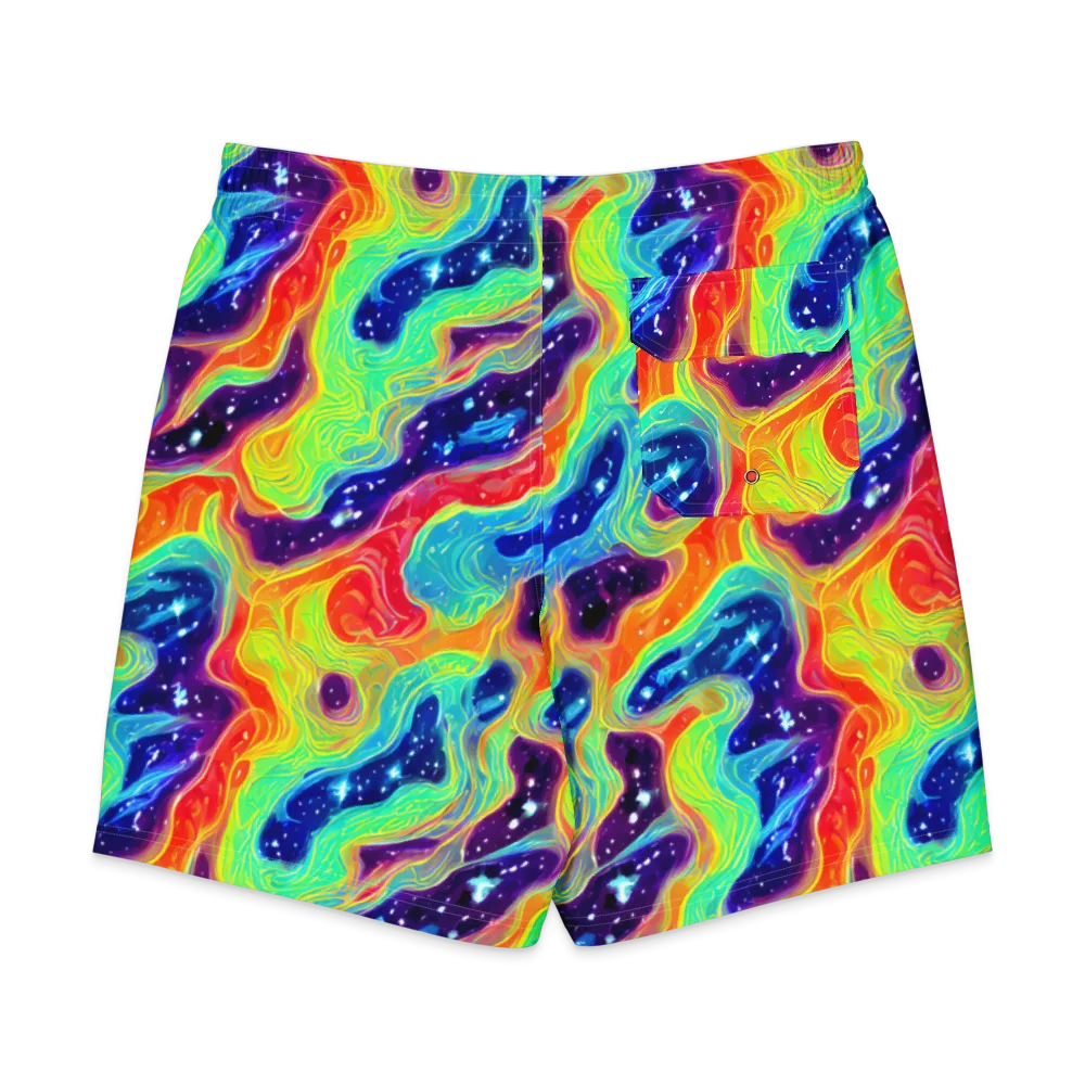 Nova Marble on Men's Board Shorts — Back