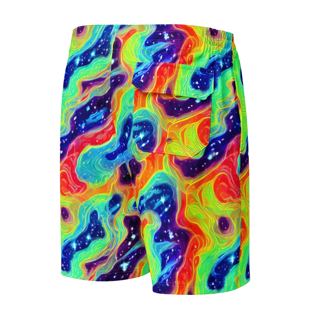Nova Marble on Men's Board Shorts — Back