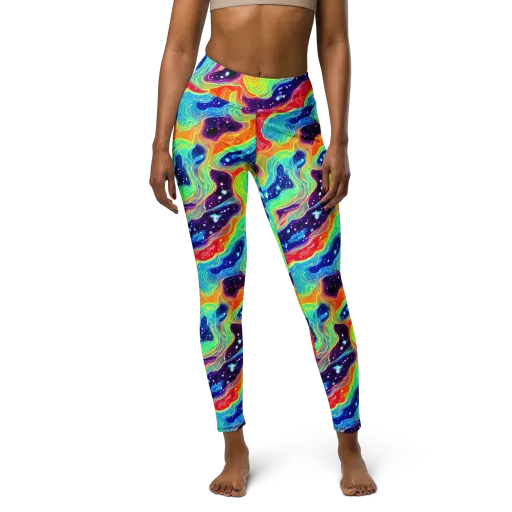 Nova Marble on a Yoga Leggings