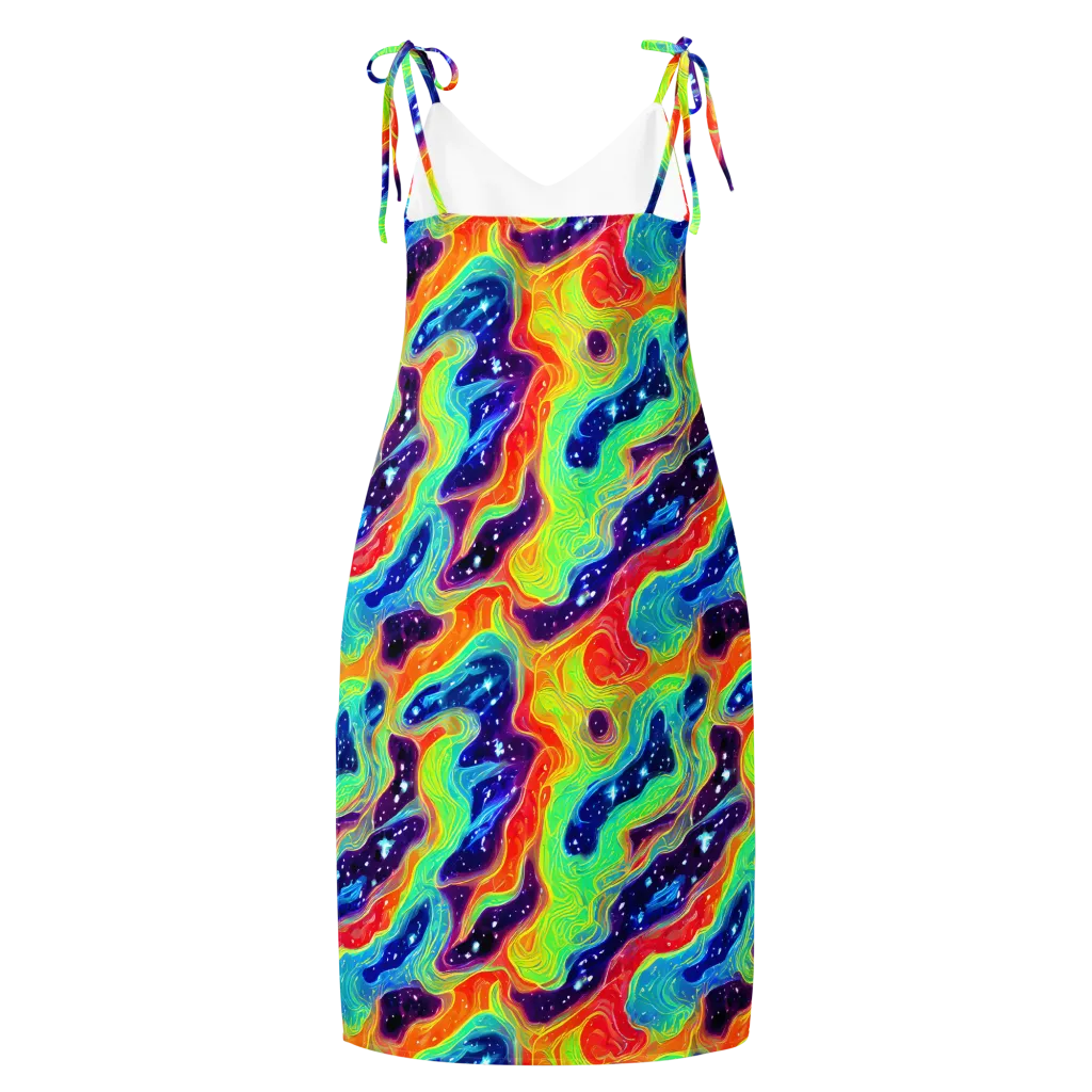 Nova Marble on Slip Dress — Back