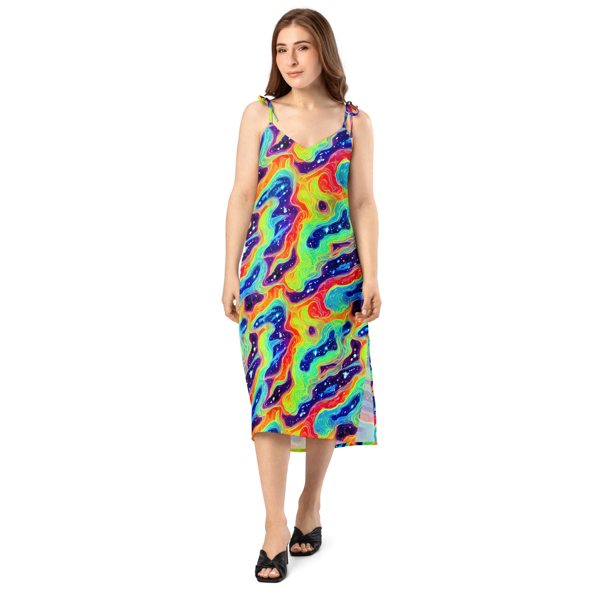Nova Marble on Slip Dress — Front