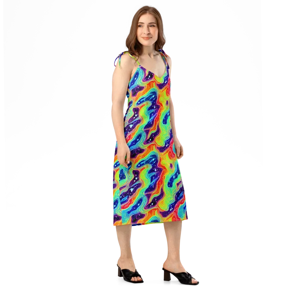 Nova Marble on Slip Dress — Right Front