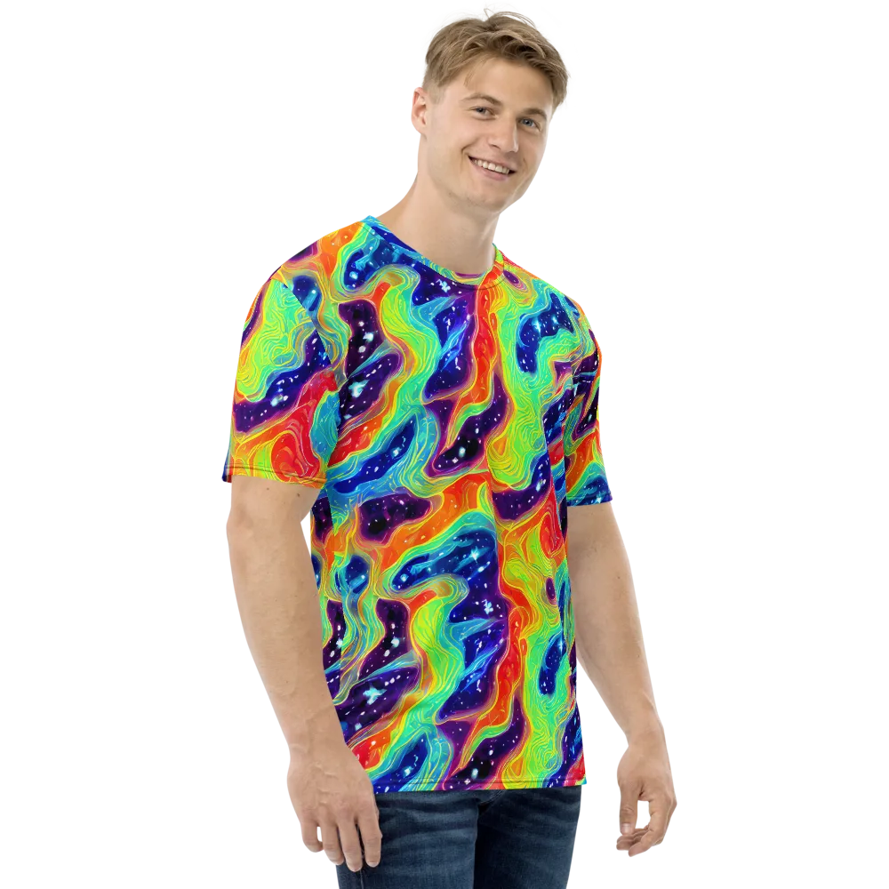 Nova Marble on Men's Crew Neck T-Shirt — Right