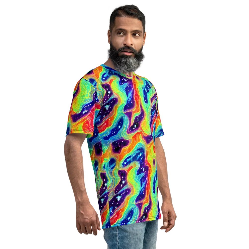 Nova Marble on Men's Crew Neck T-Shirt — Right