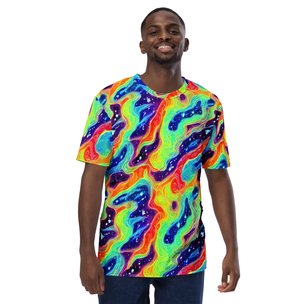 Nova Marble on Men's Crew Neck T-Shirt — Front