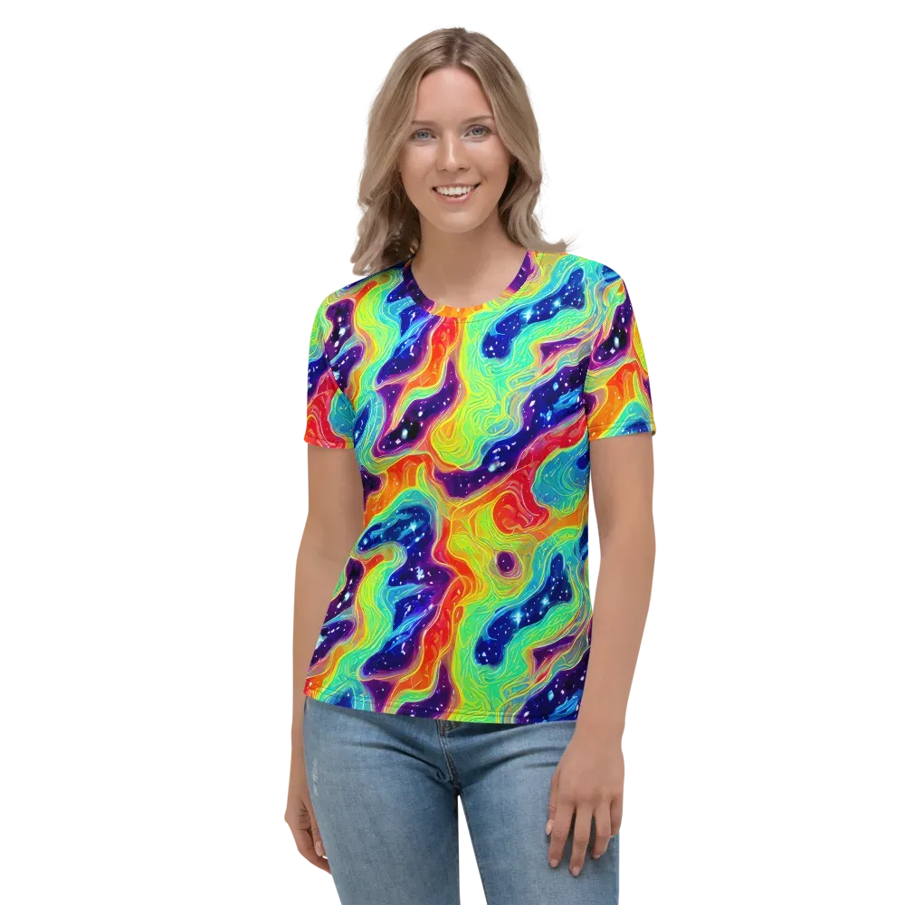 Nova Marble on Women's Crew Neck T-Shirt — Front