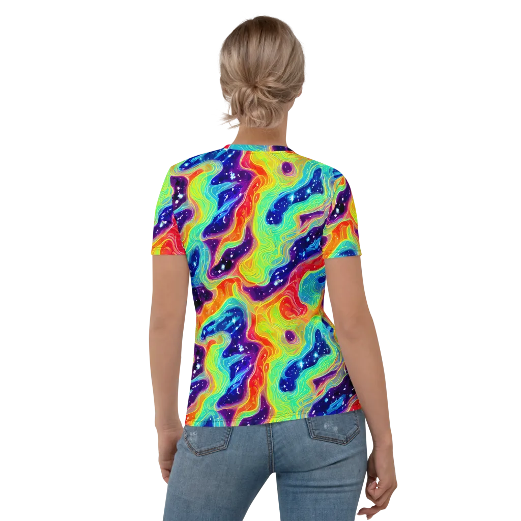 Nova Marble on Women's Crew Neck T-Shirt — Back